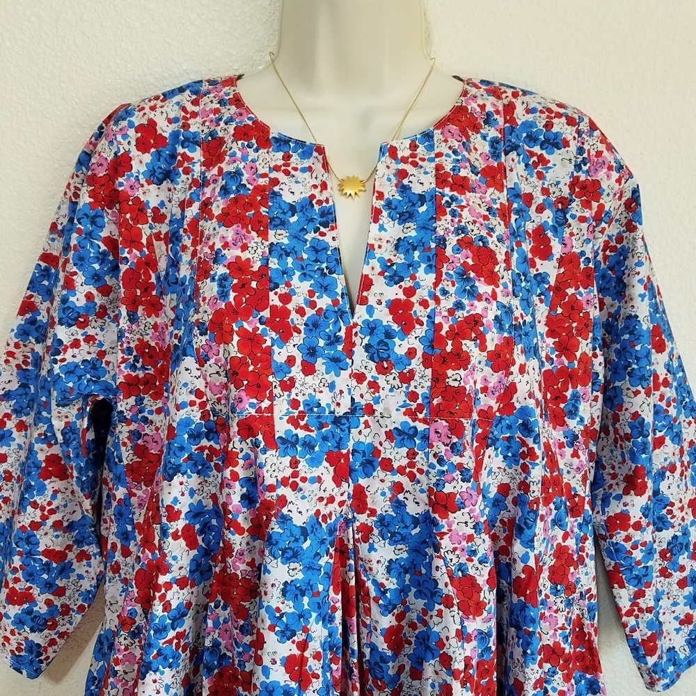 Caron Callahan Aria Dress Red Posy Mini Dress - Picture 4 of 11
